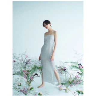 ロザリームーン(Rosary moon)のrosary moon/Flower Pleats Cami Dress(ロングワンピース/マキシワンピース)