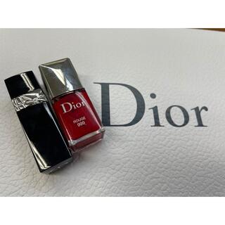 クリスチャンディオール(Christian Dior)のChristian Dior ミニリップ　マニキュア(リップグロス)