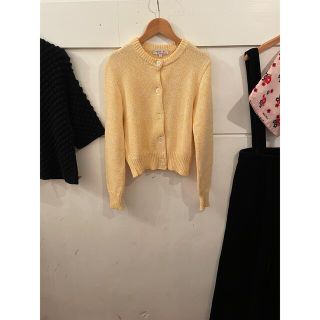 アニエスベー(agnes b.)の最終🍋agnes b. lemon yellow knit cardigan.(カーディガン)