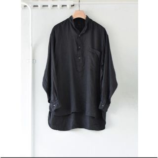 コモリ(COMOLI)のcomoli リネンWクロスプルオーバーシャツ 21SS(シャツ)