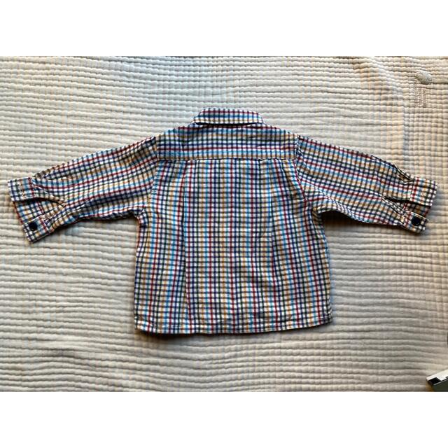 mikihouse(ミキハウス)の美品⭐︎ミキハウス チェックシャツ 80 キッズ/ベビー/マタニティのベビー服(~85cm)(シャツ/カットソー)の商品写真