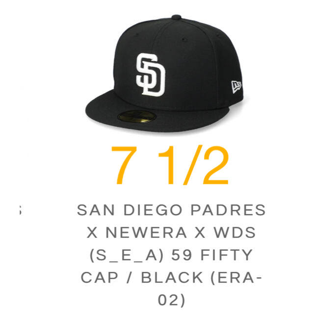 新品WIND AND SEA×San Diego Padres×New Era帽子