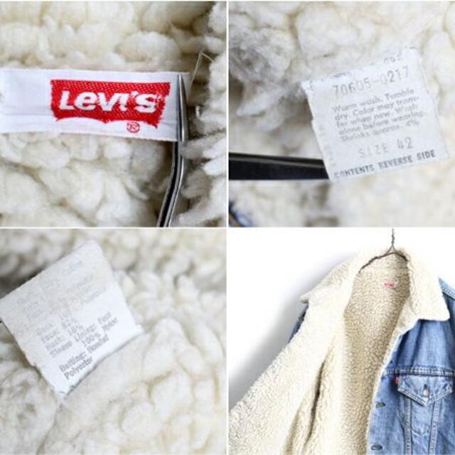 Levi's(リーバイス)の70's USA製 ビンテージ ★ LEVIS リーバイス ボア付き デニム ジ メンズのジャケット/アウター(ダッフルコート)の商品写真