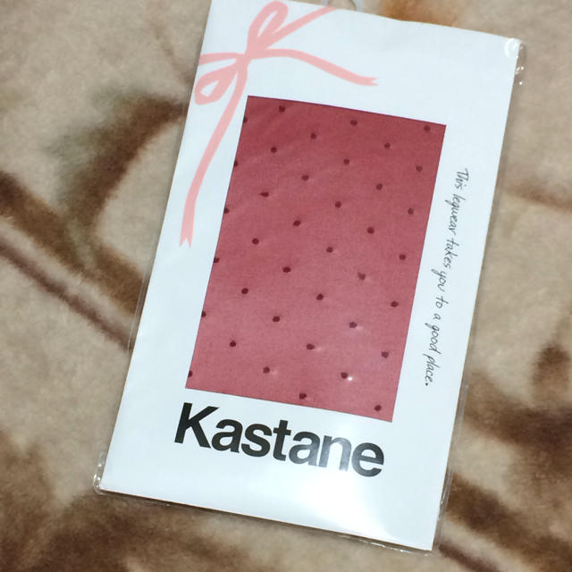 Kastane(カスタネ)のカスタネ 赤ドットタイツ レディースのレッグウェア(タイツ/ストッキング)の商品写真