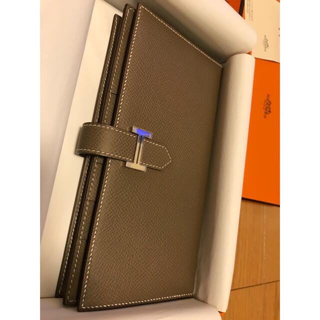 大人気！HERMES（エルメス) 長財布　ベアンスフレ エトゥープ