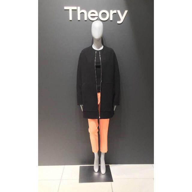 Theory　セオリー　19aw　ノーカラーコート　ブラック　サイズP