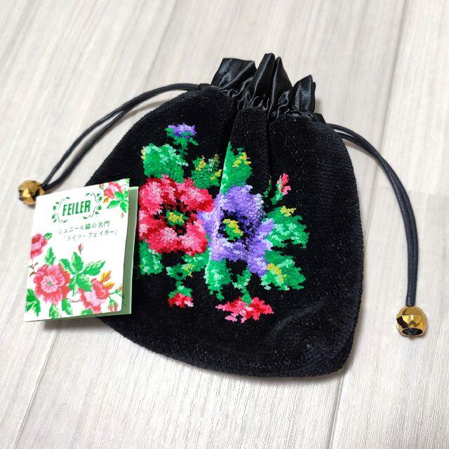未使用 FEILER フェイラー ポーチ 花柄