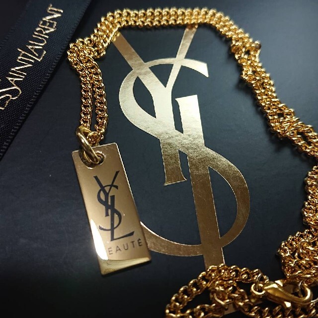 正規 未使用】YVES SAINT LAURENT ゴールドYSL ネックレス - ネックレス