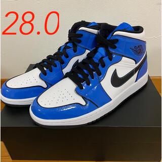 ナイキ(NIKE)のNIKE AIR JORDAN 1 MID SE SIGNAL BLUE(スニーカー)