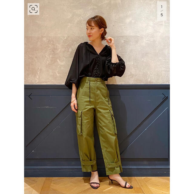 IENA - 2021SS IENA LA BOUCLE バックサテン カーゴパンツ イエナの