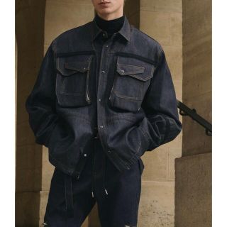 サカイ(sacai)の22 S/S sacai man デニムジャケット 希少サイズ1(Gジャン/デニムジャケット)