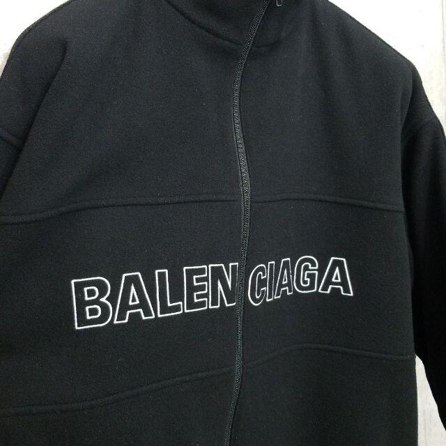 美品☆BALENCIAGA  18AW/Logoジャケット/44/ウール/BLK