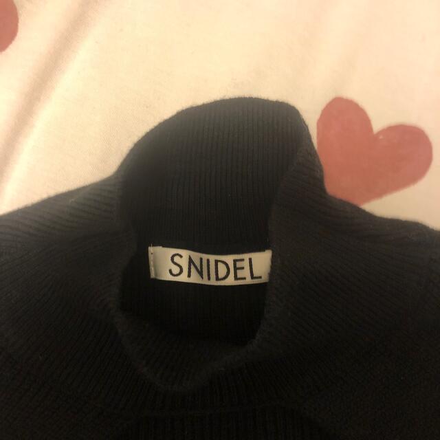 SNIDEL(スナイデル)の❁⃘キャラメル様専用❁⃘SNIDEL  レースドッキングニットトップス レディースのトップス(ニット/セーター)の商品写真