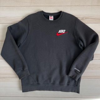 シュプリーム(Supreme)のSUPREME × NIKE Crewneck スウェット ブラックS(スウェット)