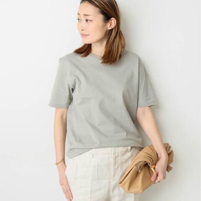 DEUXIEME CLASSE neat Tシャツ グリーンB