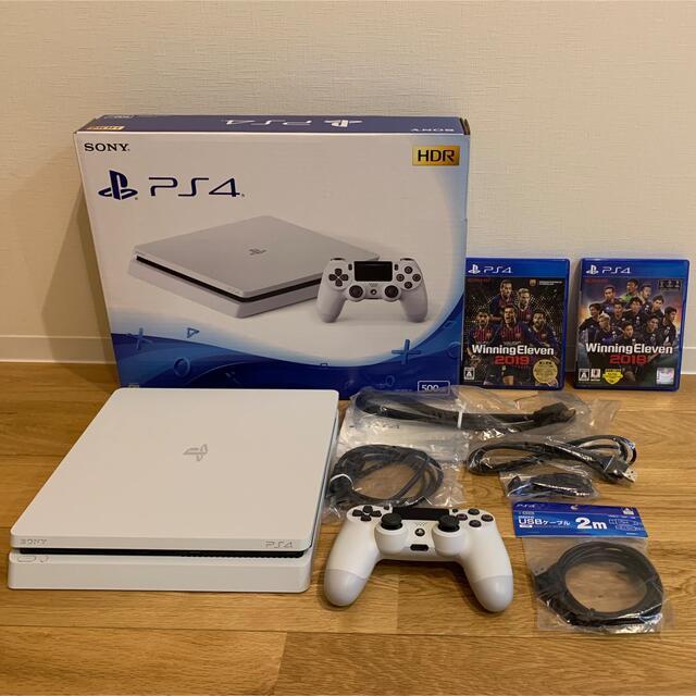 美品】PS4 グレイシャーホワイト CUH-2100A500GBモデル エンタメ