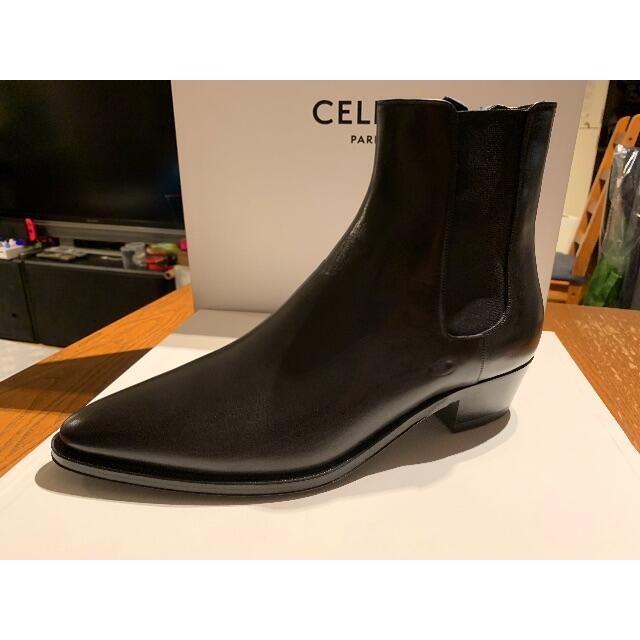 celine(セリーヌ)のCELINE カマルグクノ チェルシーブーツ ブラック 42 メンズの靴/シューズ(ブーツ)の商品写真