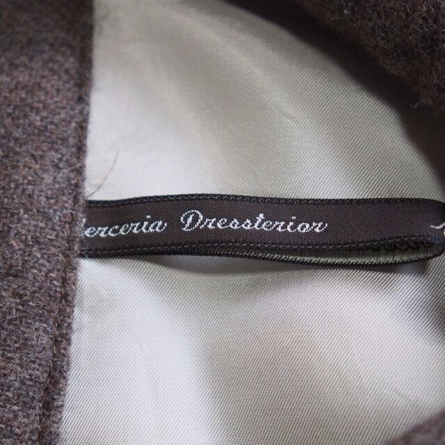 DRESSTERIOR(ドレステリア)のMerceria Dressterior ドレステリア 比翼ウールコート レディースのジャケット/アウター(ロングコート)の商品写真
