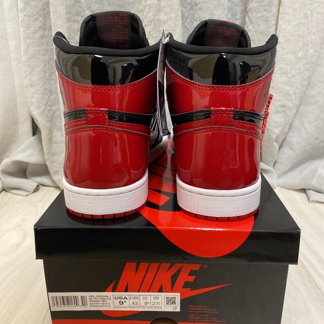 NIKE(ナイキ)のNIKE AIR JORDAN 1 HIGH OG "Patent Bred" メンズの靴/シューズ(スニーカー)の商品写真