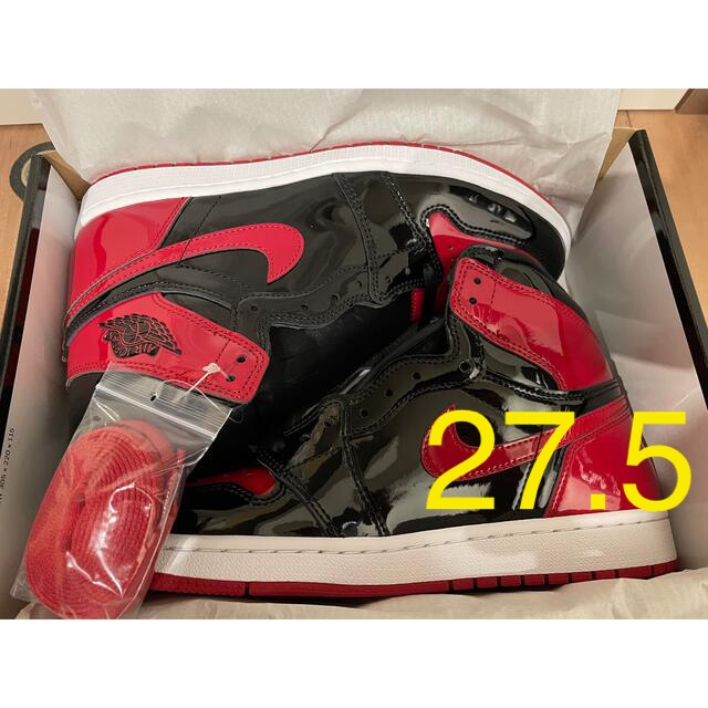 Air Jordan 1 High OG "Patent Bred" 27.5