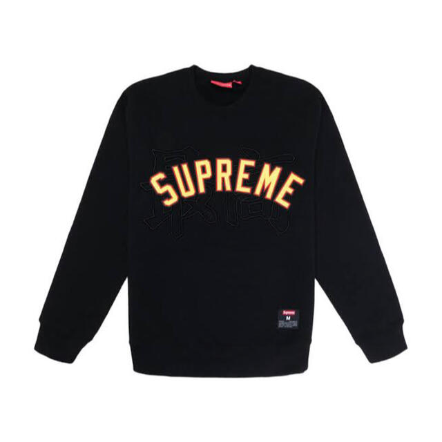 最終値下げ　Supreme kanji Logo Crewneck blackメンズ