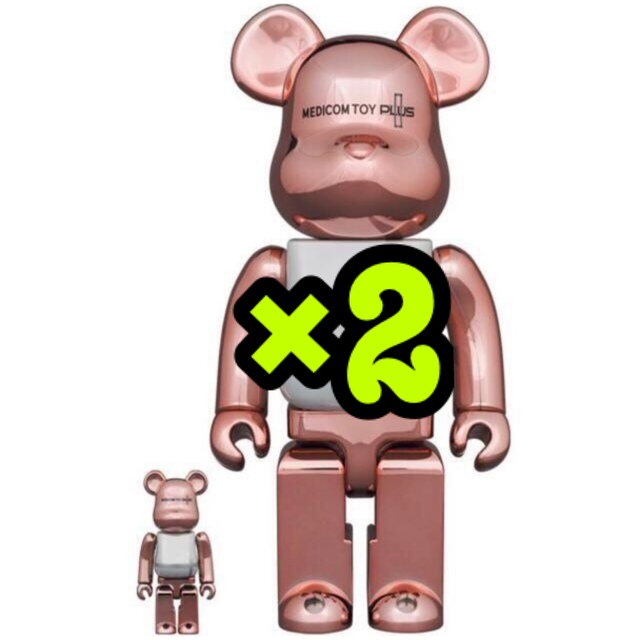 BE@RBRICK PINK GOLD CHROME 100％ ＆ 400％