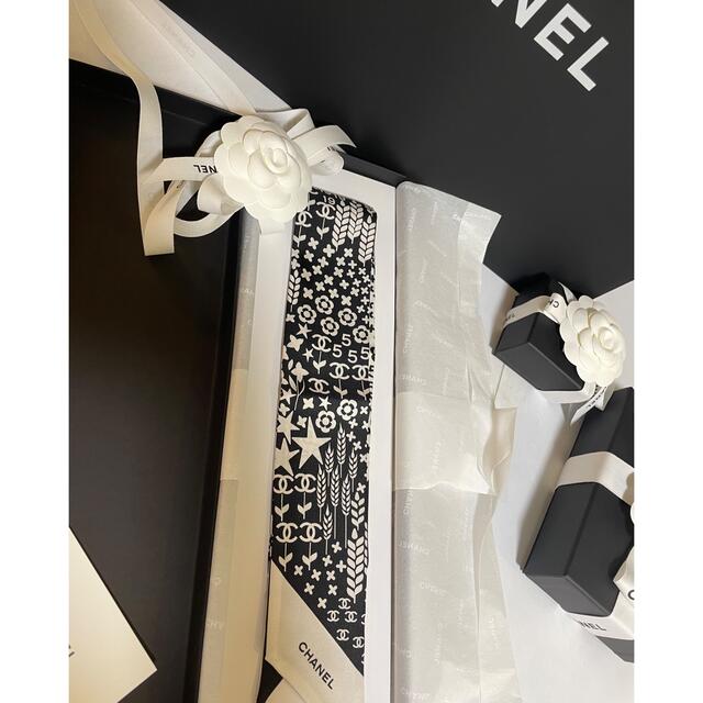 CHANEL2022春夏コレクションシルクツイリー❤️新品タグあり