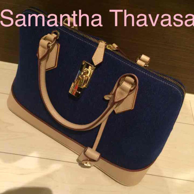 【驚きの価格が実現！】 Samantha Thavasa - レディアゼルシリーズ×デニム ハンドバッグ