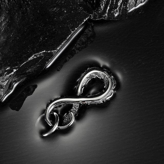 ネックレス シルバー スネーク 蛇 メンズ レディース チェーン アクセサリー  メンズのアクセサリー(ネックレス)の商品写真