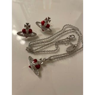 ヴィヴィアンウエストウッド(Vivienne Westwood)の【美品】Vivienne Westwood ハートオーブ【ピアス&ペンダント】(ピアス)