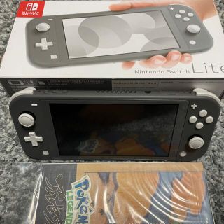 ニンテンドースイッチ(Nintendo Switch)のNintendo Switch lightグレー　付属品あり(携帯用ゲーム機本体)