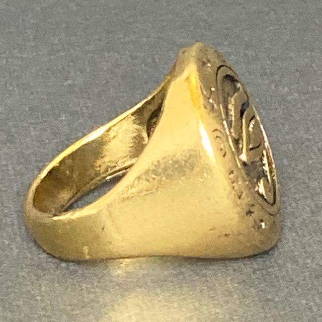 24号 リング 指輪 ゴールド 金 エジプト ホルス 眼 メンズ レディース メンズのアクセサリー(リング(指輪))の商品写真