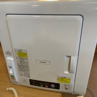 ヒタチ(日立)のHITACHI 衣類乾燥機 DE-N60WV 6.0kg ホワイト 美品(衣類乾燥機)