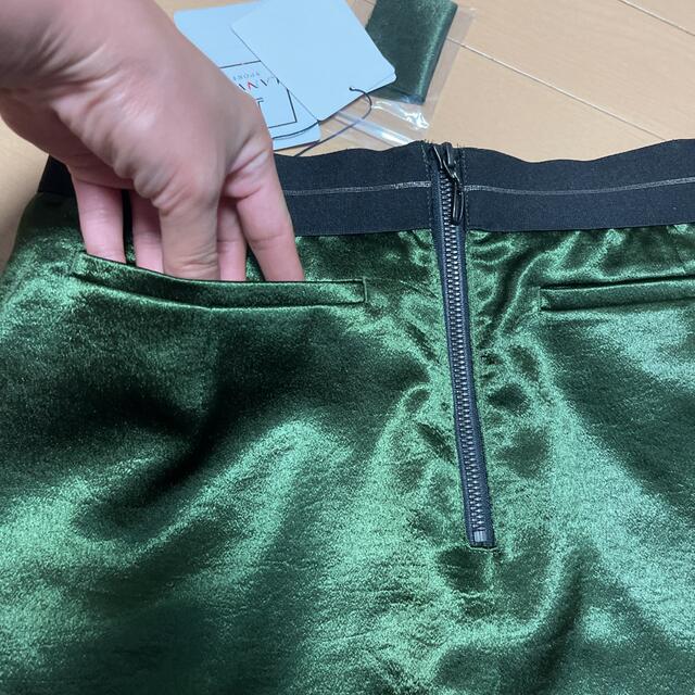 新品40  ランバン スポールLANVIN SPORT 裾サテン切り替えスカート 7
