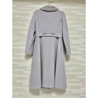ファー衿ベルテッドコート