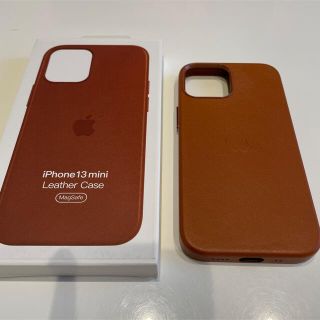 アイフォーン(iPhone)の【新品未使用】iPhone13miniレザーケース(iPhoneケース)