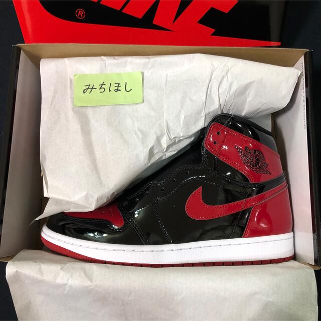 NIKE(ナイキ)のNIKE  Air Jordan 1 High OG  Patent Bred  メンズの靴/シューズ(スニーカー)の商品写真