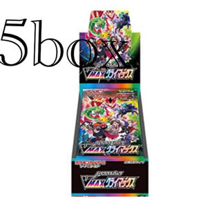 ポケモン(ポケモン)のポケモンカードゲーム　vmaxクライマックス　シュリンクつき5box(Box/デッキ/パック)