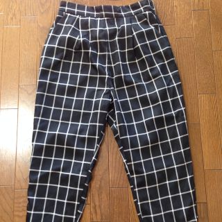 ダブルクローゼット(w closet)のチェックパンツ(クロップドパンツ)