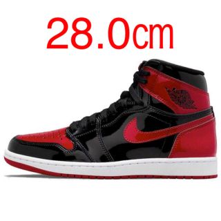 ナイキ(NIKE)のNIKE AIR JORDAN1 HIGH OG PATENT BRED 28㎝(スニーカー)