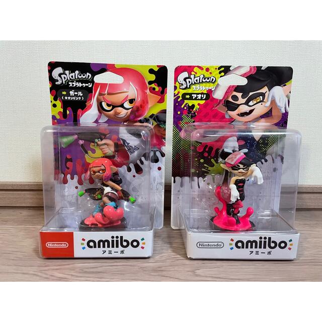 【未開封】amiibo アオリ& amiibo ガール(ネオンピンク)セット