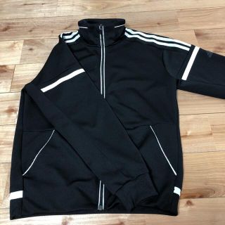 アディダス(adidas)の【美品】adidas ジャージ　ブラック(トレーナー/スウェット)