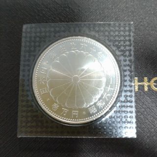 一万円銀貨　天皇陛下座位60年　硬貨　記念硬貨(その他)