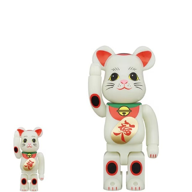 BE@RBRICK 招き猫 福入 蓄光 100% & 400％ ２セット