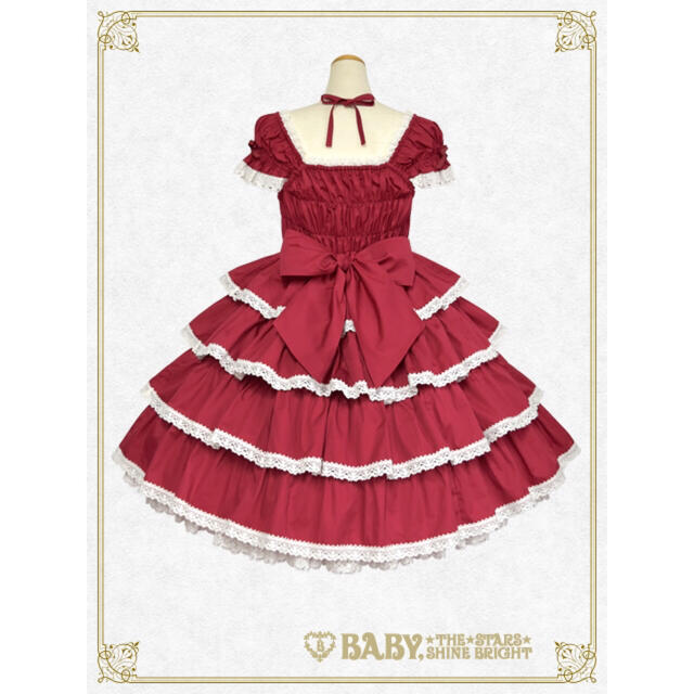 BABY,THE STARS リボンミルキーシュガージャンパースカート 【送料無料