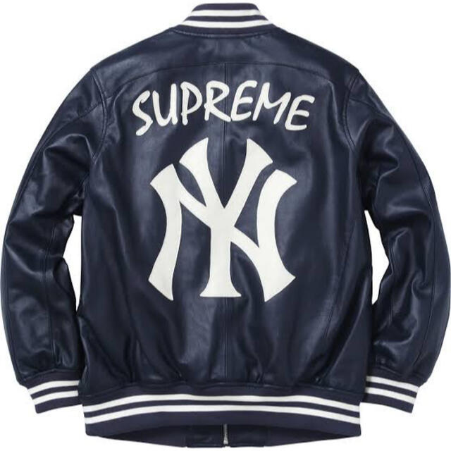 Yankees Supreme Leather Varsity Jacket