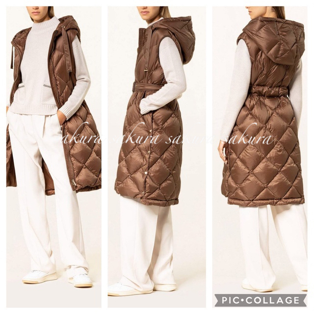 MAXMARA CUBEマックスマーラダウンジレ ダウンベスト ジャケット ...