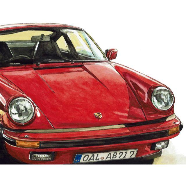 Porsche - GC-548 930turbo/911限定版画サイン有額装済作家 平右
