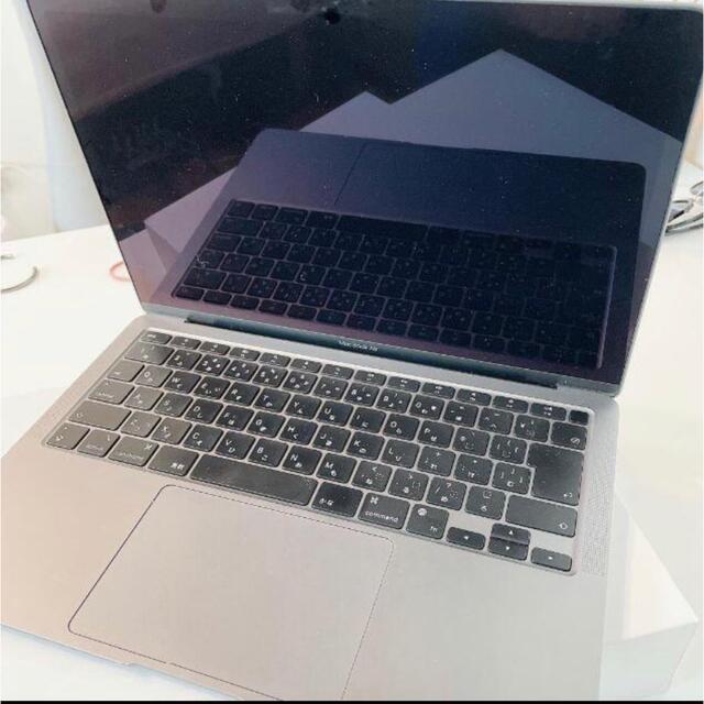 Apple(アップル)のApple MacBook Air 2020 M1チップ　スペースグレー スマホ/家電/カメラのPC/タブレット(ノートPC)の商品写真