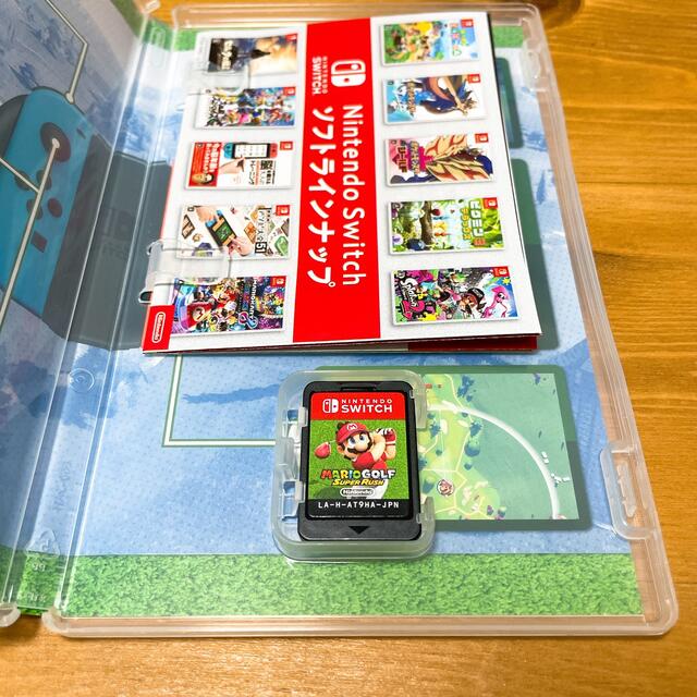 Nintendo Switch(ニンテンドースイッチ)の【美品】マリオゴルフ スーパーラッシュ Switch エンタメ/ホビーのゲームソフト/ゲーム機本体(家庭用ゲームソフト)の商品写真